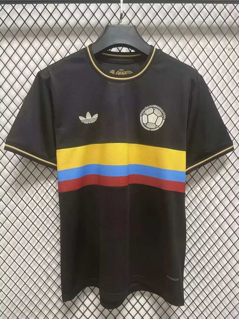 2024/2025 Colombia National Team 100th Anniversary Edition Black Football Shirt 1:1 Thai Quality
