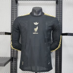 2025 Player Version Mexico National Team Special Edition Long Sleeve Black Football Shirt 1:1 Thai Quality