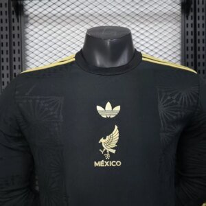2025 Player Version Mexico National Team Special Edition Long Sleeve Black Football Shirt 1:1 Thai Quality
