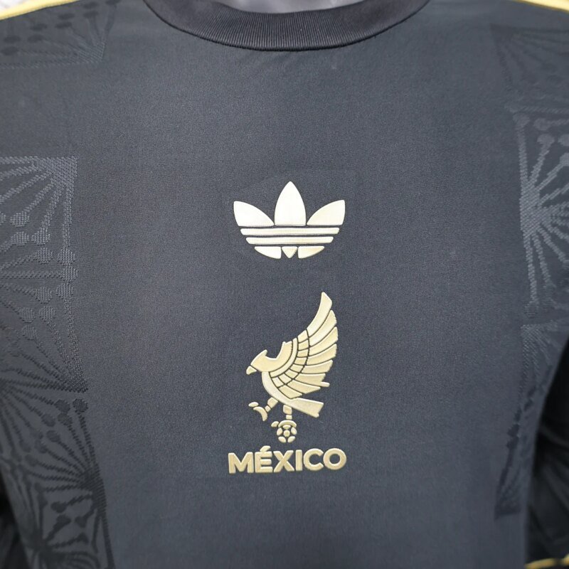 2025 Player Version Mexico National Team Special Edition Long Sleeve Black Football Shirt 1:1 Thai Quality