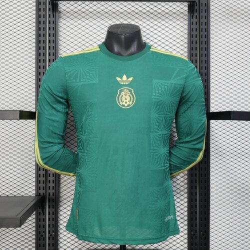 2025 Player Version Mexico National Team Special Edition Green  Long Sleeve Football Shirt 1:1 Thai Quality