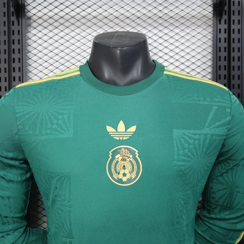 2025 Player Version Mexico National Team Special Edition Green  Long Sleeve Football Shirt 1:1 Thai Quality
