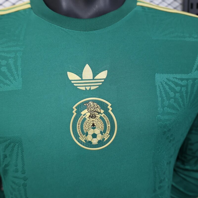2025 Player Version Mexico National Team Special Edition Green  Long Sleeve Football Shirt 1:1 Thai Quality