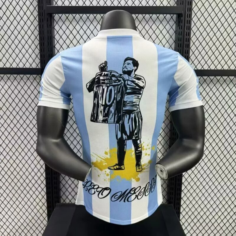 2024  Player Version Argentina Messi 50Th Anniversary Edition Soccer Jersey 1:1 Thai Quality