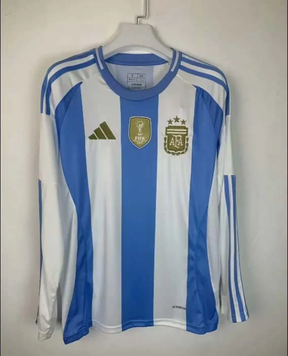 2024 Argentina Home Long Sleeve Football Shirt 1:1 Thai Quality