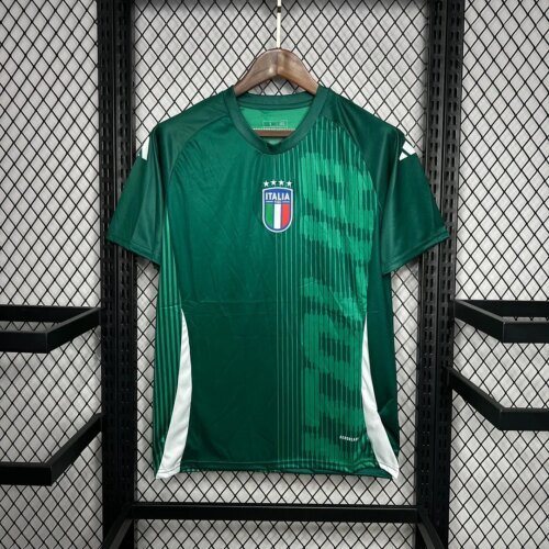 2024 Ltaly Training Uniform Green Soccer Shirt 1:1 Thai Quality