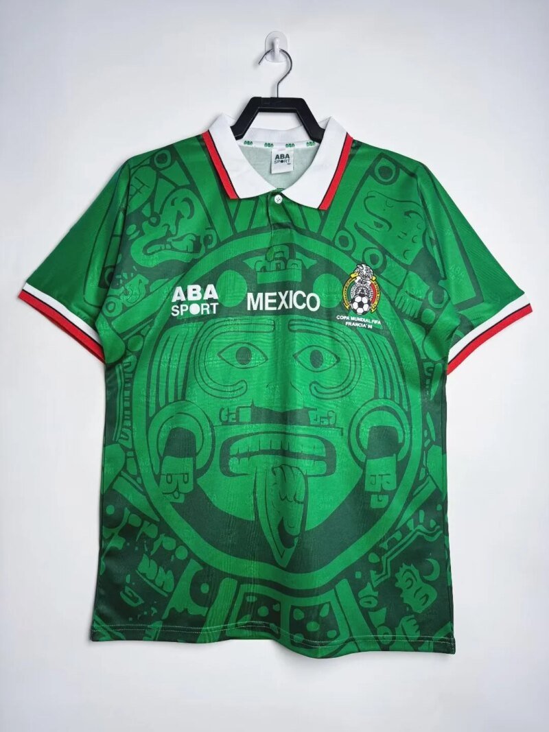 1998 Retro Mexico National Team Home Football Shirt 1:1 Thai Quality