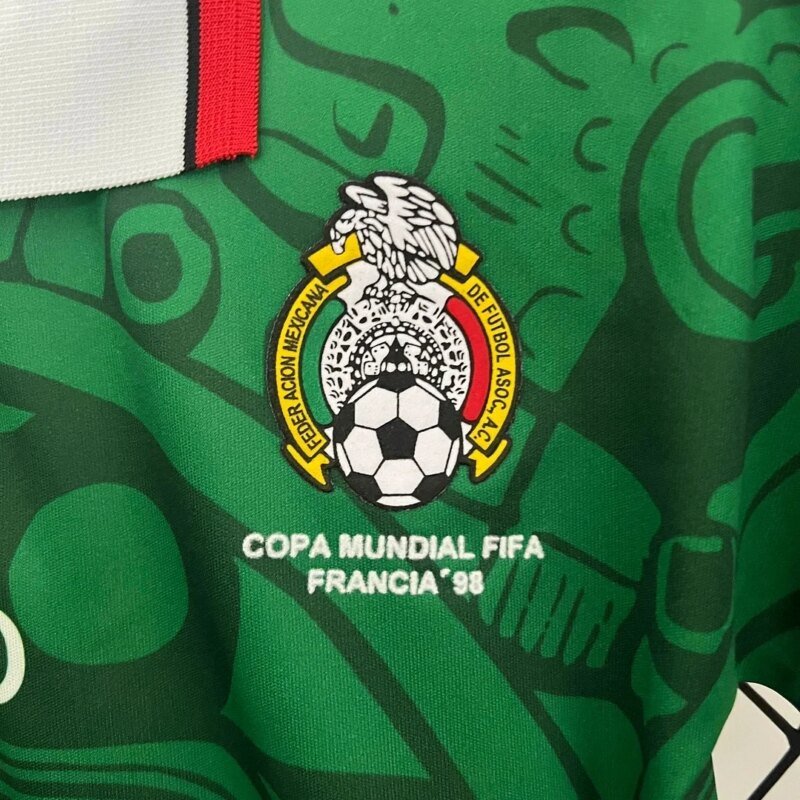 1998 Retro Mexico National Team Home Football Shirt 1:1 Thai Quality Kids Size