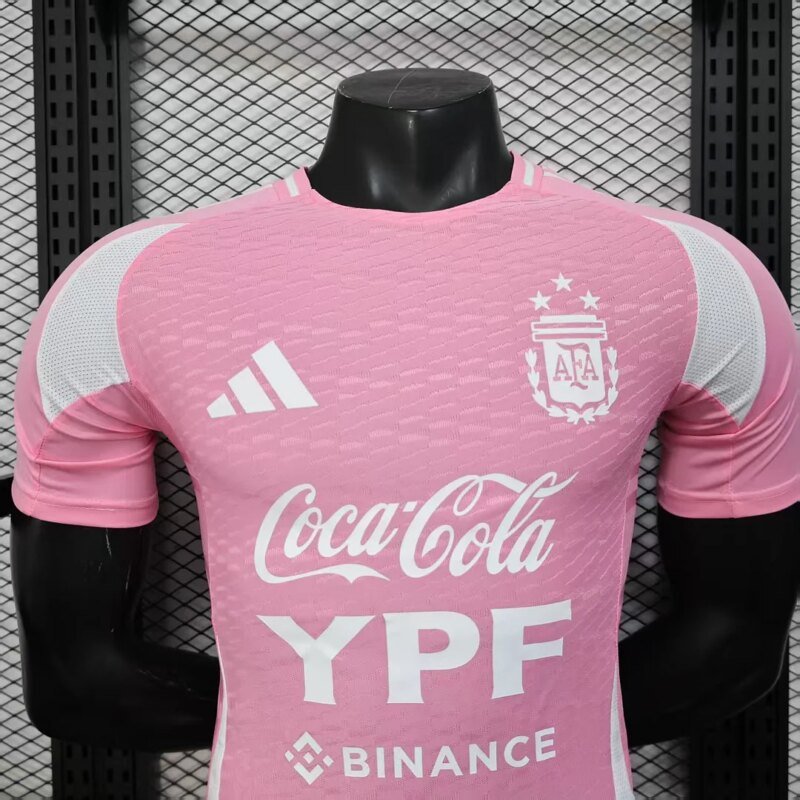 2025 Player Version Argentina Special Edition Pink Soccer Jersey 1:1 Thai Quality