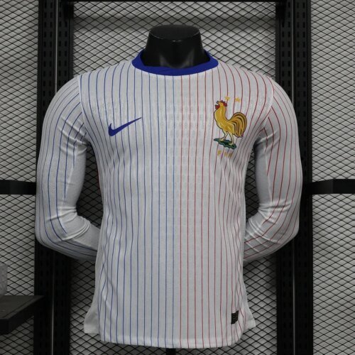 2024 Player Version Long Sleeve France Away Football Shirt 1:1 Thai Quality