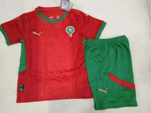 2025 Morocco National Team Home Football Shirt 1:1 Thai Quality Kids Size