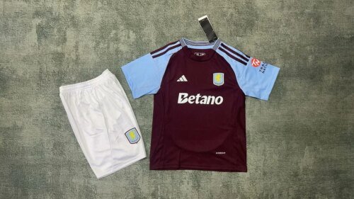 2024/2025 Aston Villa Home Football Shirt 1:1 Thai Quality Kids Size