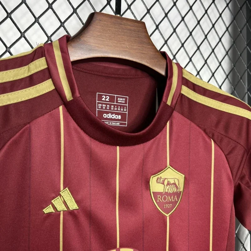 2024/2025 Roma Home Soccer Jersey 1:1 Thai Quality Kids Size