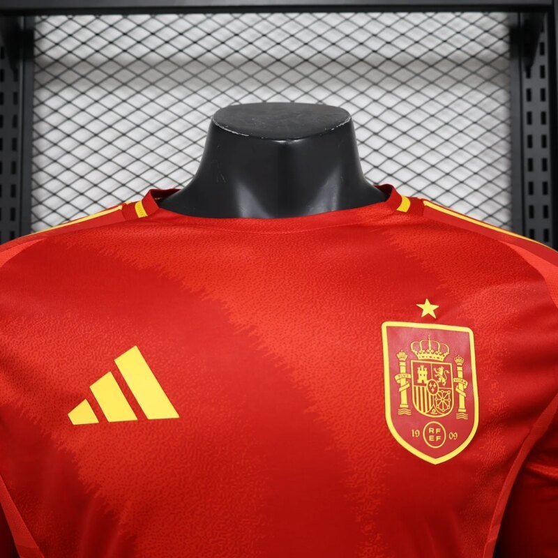 2024 Player Version Spain National Team Home Long Sleeve Football Shirt  1:1 Thai quality