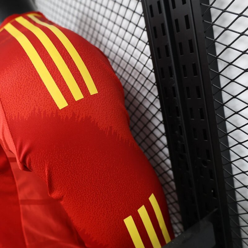2024 Player Version Spain National Team Home Long Sleeve Football Shirt  1:1 Thai quality