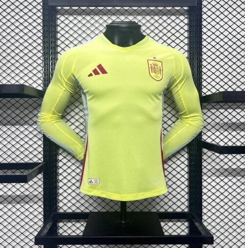 2024 Player Version Spain National Team Away Long Sleeve Football Shirt  1:1 Thai quality