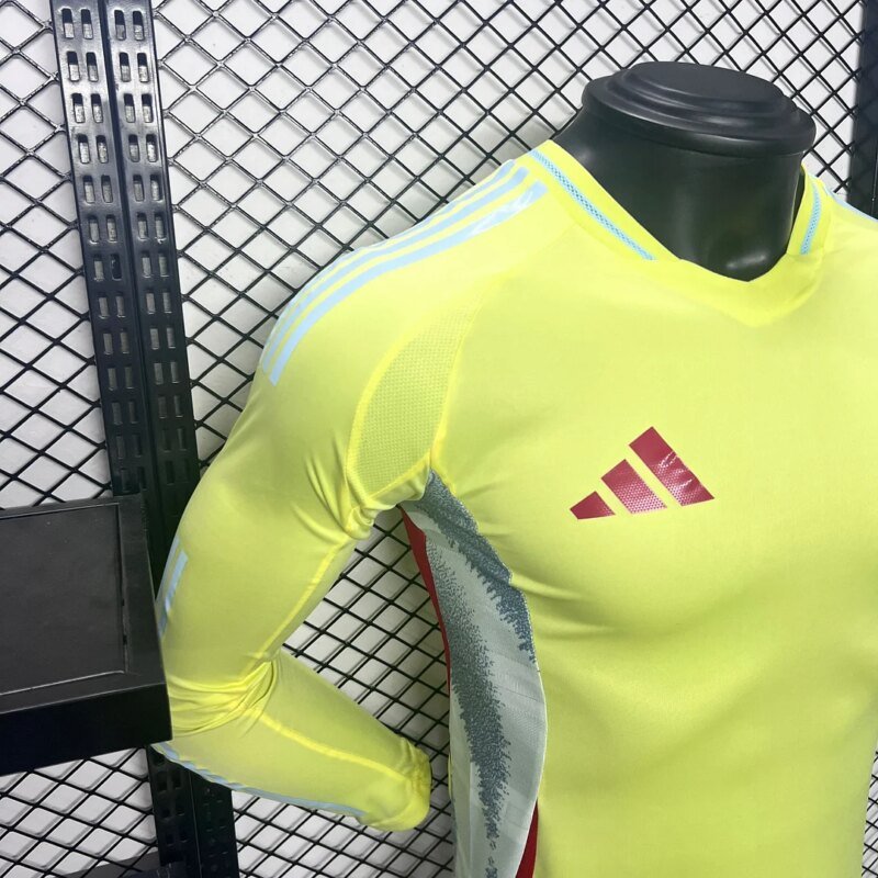2024 Player Version Spain National Team Away Long Sleeve Football Shirt  1:1 Thai quality