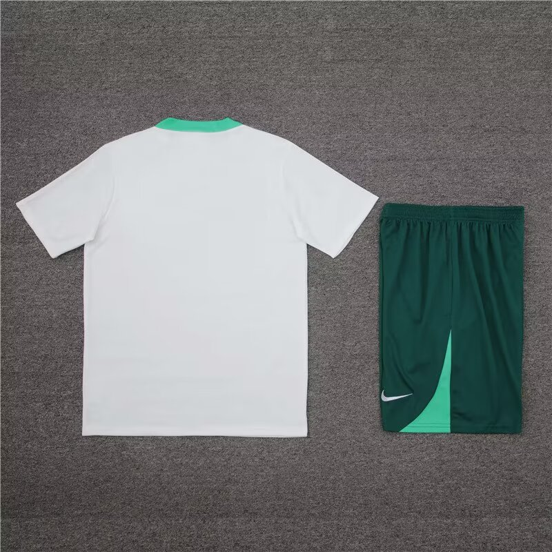 2025 Portugal Pre-matchTraining white Suit Short Sleeve 1:1 Thai Quality
