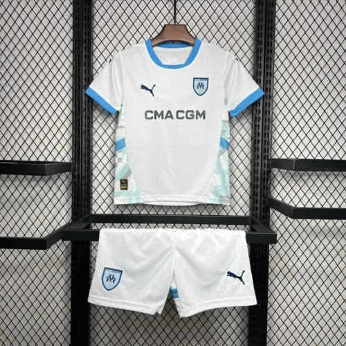 2024/2025 Olympique de Marseille Home Football Shirt 1:1 Thai Quality Kids Size