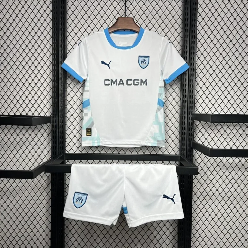 2024/2025 Olympique de Marseille Home Football Shirt 1:1 Thai Quality Kids Size