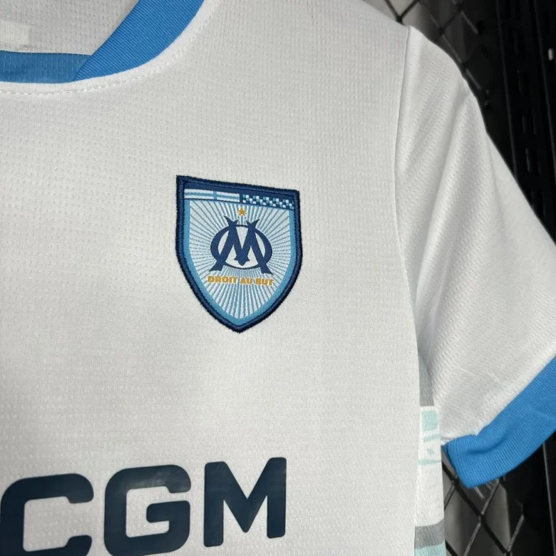 2024/2025 Olympique de Marseille Home Football Shirt 1:1 Thai Quality Kids Size