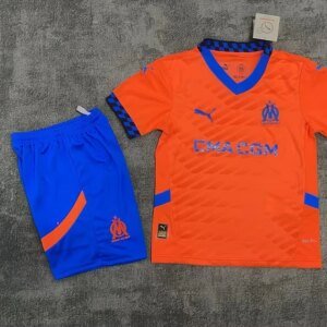 2024/2025 Olympique de Marseille Third Away Football Shirt 1:1 Thai Quality Kids Size