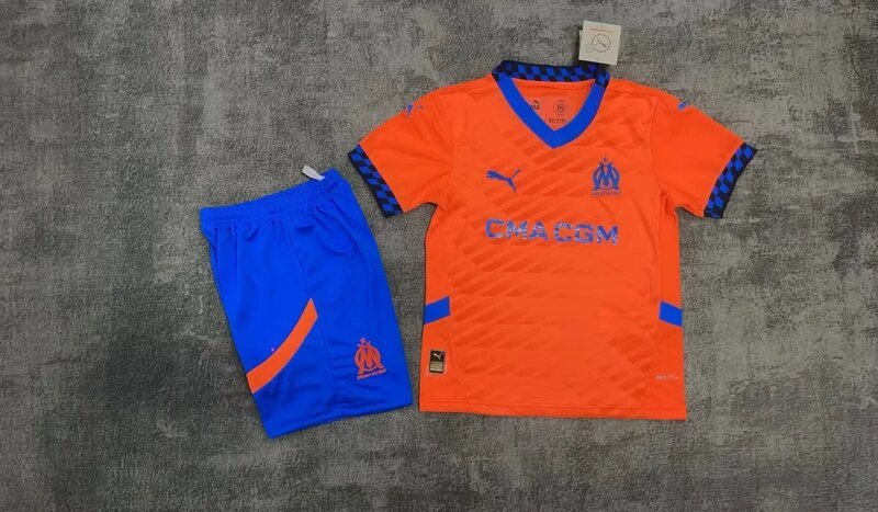 2024/2025 Olympique de Marseille Third Away Football Shirt 1:1 Thai Quality Kids Size