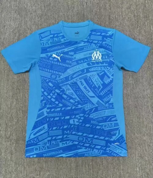 2025/2026 Olympique Marseille Pre-Match Training Suit Football Jersey 1:1 Thai Quality