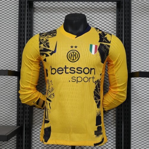 2024/2025 Long Sleeve Player Version Inter Milan Third Away Football Jersey1:1 Thai Quality