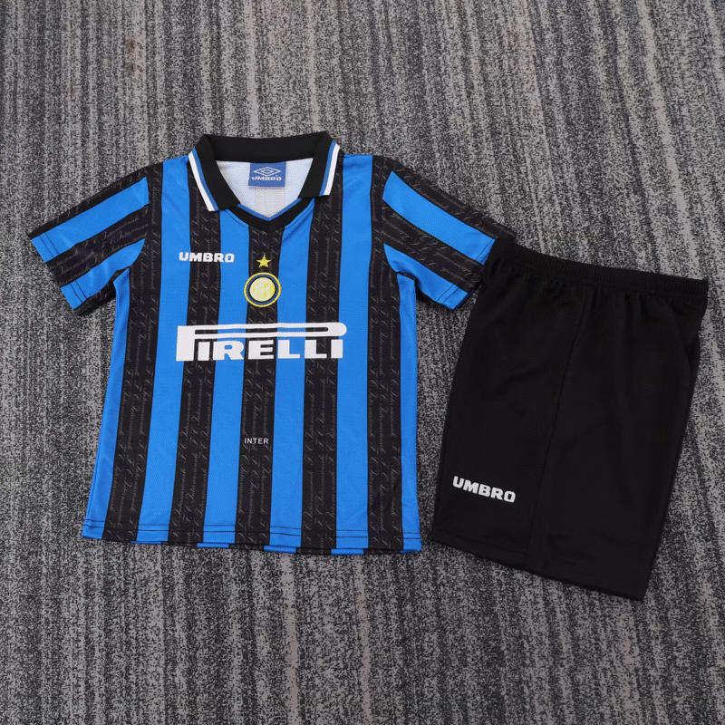 1997/1998 Retro Inter Milan Home Football Jersey 1:1 Thai Quality Kids Size