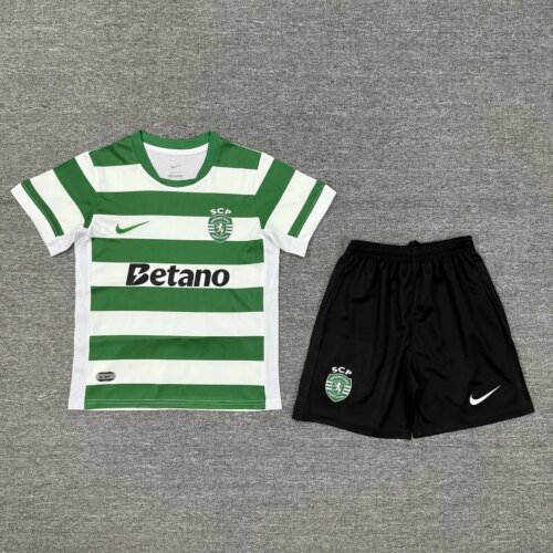 2025/2026 Sporting Lisbon Home Football Shirt 1:1 Thai Quality Kids Size