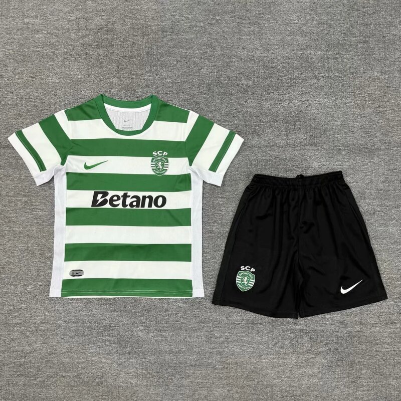 2025/2026 Sporting Lisbon Home Football Shirt 1:1 Thai Quality Kids Size