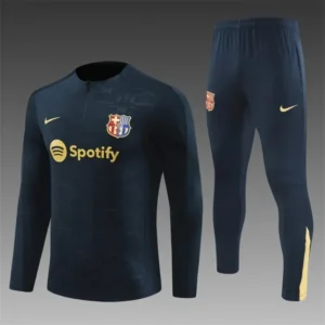 2024/2025 Barcelona Half-Pull Training Royal Blue Jersey Set 1:1 Thai quality