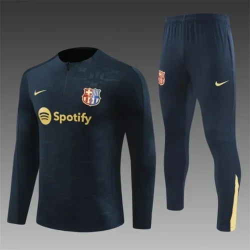 2024/2025 Barcelona Half-Pull Training Royal Blue Jersey Set 1:1 Thai quality