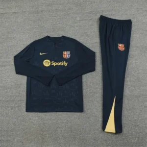 2024/2025 Barcelona Half-Pull Training Royal Blue Jersey Set 1:1 Thai quality
