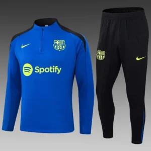 2024/2025 Barcelona Half-Pull Training Colorful Blue Jersey Set 1:1 Thai quality