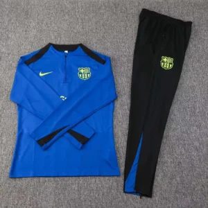 2024/2025 Barcelona Half-Pull Training Colorful Blue Jersey Set 1:1 Thai quality