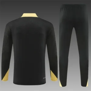 2024/2025 Barcelona Half-Pull Training Black With Gold Jersey Set 1:1 Thai quality