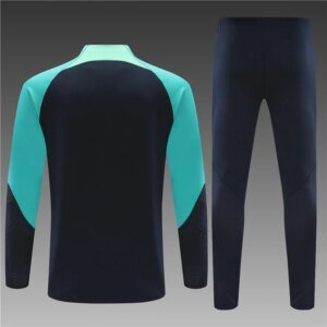 2023/2024 Barcelona Half-Pull Training Suit Wear Royal blue Jersey Set
