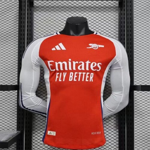 6849aed6d8f31_1 2024/2025 Player Version Long Sleeve Arsenal Home Football Shirt 1:1 Thai Quality