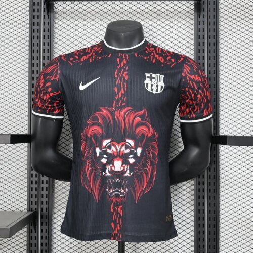 6849b03c68048_1 2024/2025 Player Version Barcelona Lion Head Special Edition Red Football Shirt 1:1 Thai Quality