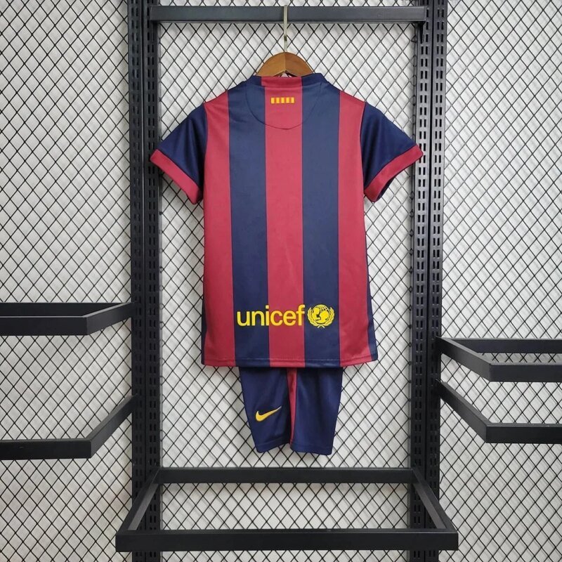 2014/2015 Retro Barcelona Football Shirt Home 1:1 Thai Quality Kids Size