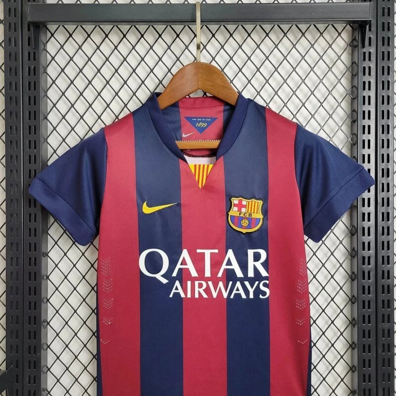 2014/2015 Retro Barcelona Football Shirt Home 1:1 Thai Quality Kids Size