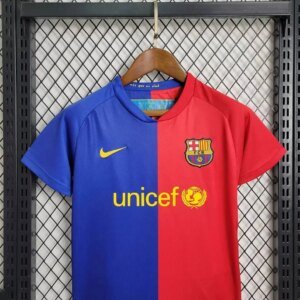 2008/2009 Retro Barcelona Home Football Shirt 1:1 Thai Quality Kids Size