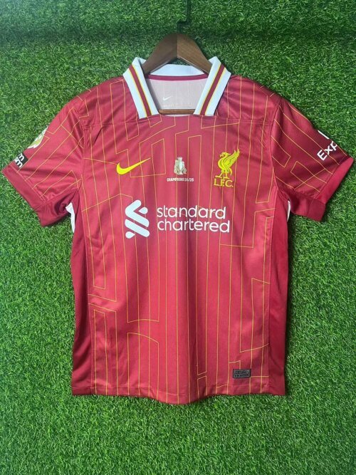 2024/2025 Liverpool Home Champions Edition Soccer Jersey 1:1 Thai Quality