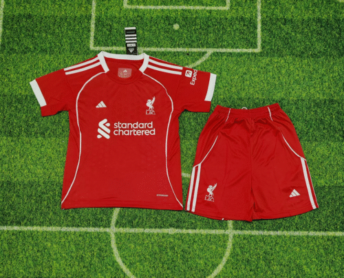 2025/2026 Liverpool Home Soccer Jersey 1:1 Thai Quality Kids Size