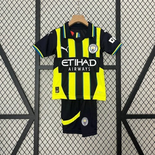 2024/2025 Manchester City Away Football Shirt 1:1 Thai Quality Kids Size