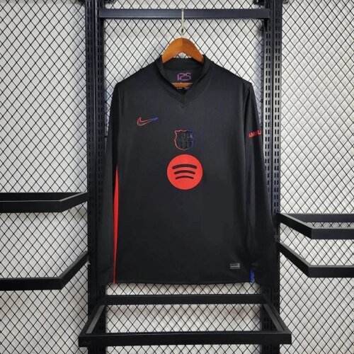 2024/2025 Long Sleeve Barcelona Away Football Shirt 1:1 Thai Quality