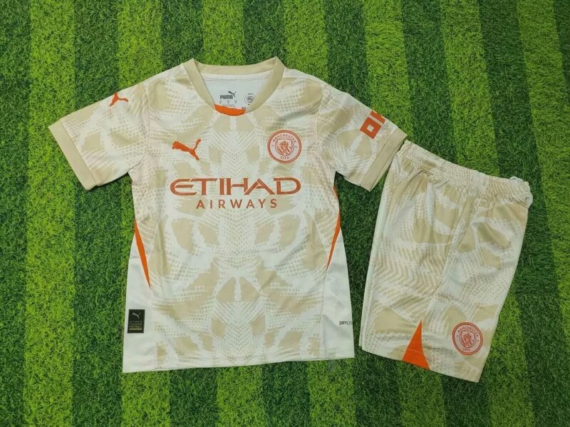 2024/2025 Manchester City Goalkeeper Football Shirt 1:1 Thai Quality Kids Size