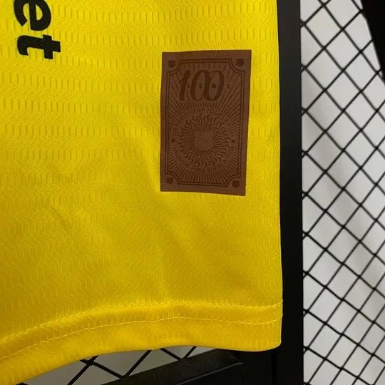 2025/2026 Barcelona 100th Anniversary Edition Yellow Football Shirt 1:1 Thai Quality